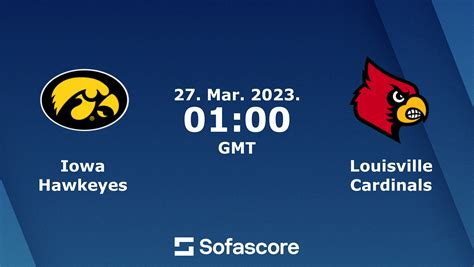 Mar 27, 2023 · Iowa vs. Louisville score live updates, highlights from 2023 Women's March Madness (All times Eastern) Final: Iowa 97, Louisville 83. 11:31 p.m.: The game has come to a standstill as the clock ... 